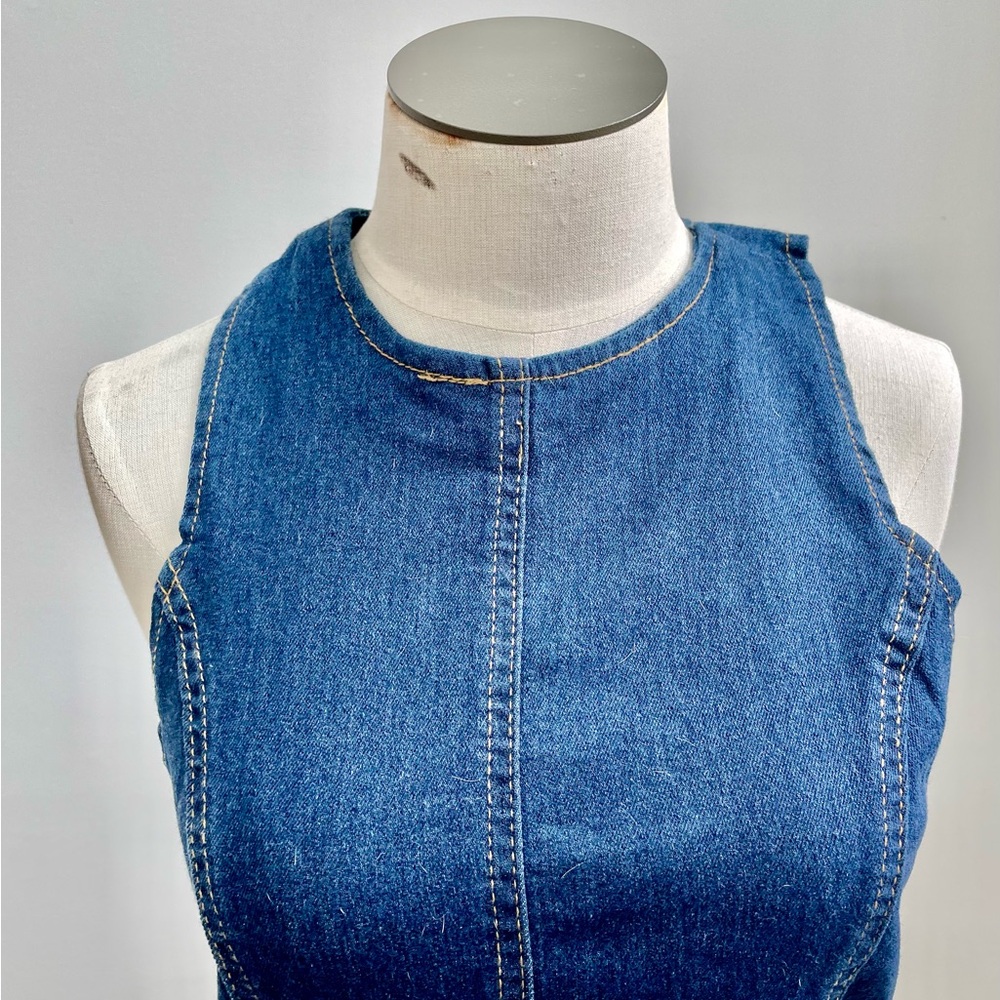 SHEIN Blue Stretch Denim Women's Dress